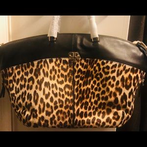 Tory Burch Leopard Print Satchel